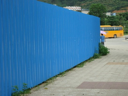 江门厂家彩钢瓦围挡 建筑工地围挡 蓝色铁皮施工防护栏