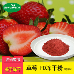 FD冻干草莓粉 果蔬粉冻干食品原料脱水浓缩粉草莓果粉*