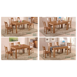 汇品轩橡木餐桌椅 全实木餐桌椅 XM-休闲2#长条餐桌