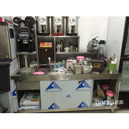 工厂皇茶贡茶设备不锈钢水吧台定做奶茶原料批发 