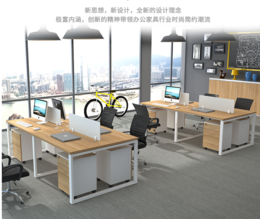 上海办公家具办公电脑桌销售职员工位桌销售组合带柜桌厂家*