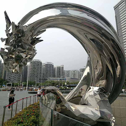 青岛不锈钢雕塑-日照印象雕塑-广场不锈钢雕塑