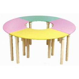 中型彩色*园桌椅_太阳幼教_河北中型彩色*园桌椅出售