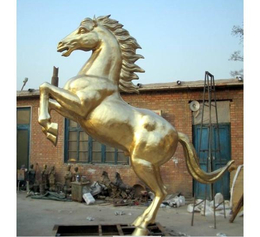 贵州铜马雕塑定制-世隆雕塑-小区铜马雕塑定制