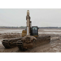 挖机租赁单位、宏宇出租水陆两种挖机、扬州挖机