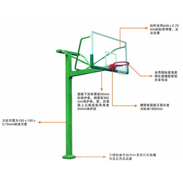 益泰制造(图),悬臂篮球架,西宁篮球架