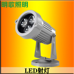 LED圆形投射灯3W5W9W12W18W户外防水投光景观亮化