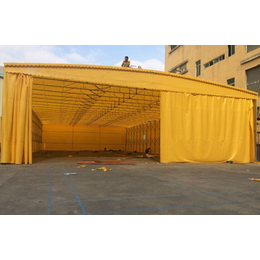 南京物流货车上下货挡雨蓬仓储物流推拉式活动帐篷可移动雨棚厂家