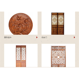 仿古中式门窗|广东仿古门窗|万年红木雕装修业务