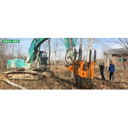 挖掘机安装移树机-华晨机电-移树机
