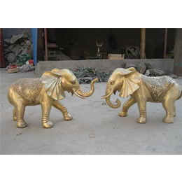铜大象-大型铜大象加工-公司景观铜大象加工