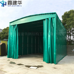 上海海盐县订做活动式遮阳棚大型仓库移动推拉蓬雨棚可以办手续么