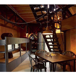 钢材贸易 茶室装修案例钢铁楼梯