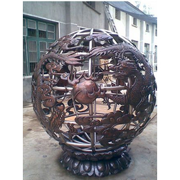 镂空球铜雕铸造厂|南京镂空球铜雕|泽璐铜雕塑