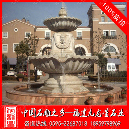 喷泉雕塑 园林建筑装饰 大型石雕欧式水钵厂