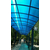 滨州湖蓝色防紫外线pc阳光板车棚雨棚缩略图4