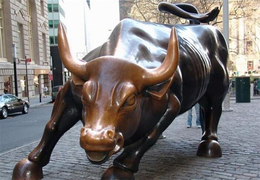 铜牛制作-动物铜雕摆件-开荒铜牛制作