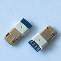 双面插usb5P+4P正反插MICRO 公头带板 包胶