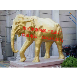 进忠雕塑(图)、铜大象制作、海东铜大象