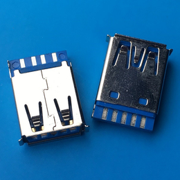 AF 3.0焊线式母座USB3.0短体9P 180度焊线母座
