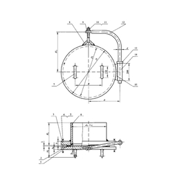HG-T21519-2014垂直吊盖板式平焊法兰人孔