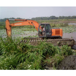 拉萨水陆两用挖掘机租赁|新盛发水上挖掘机