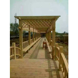 向阳湖防腐木围栏、宏盛防腐木、防腐木围栏设计