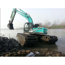 湿地挖掘机出租水上挖掘机出租租赁价格实惠