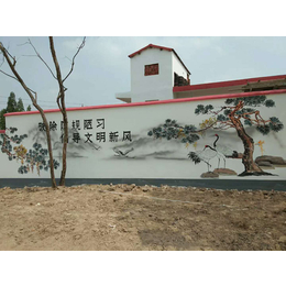 新农村文化墙彩绘制作工艺_萍乡新农村文化墙彩绘_米兰彩绘