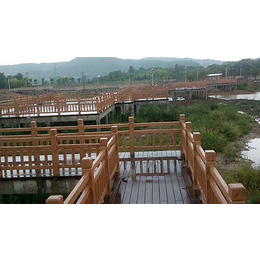 河道仿木护栏厂家-芜湖仿木护栏- 顺安景观护栏供应