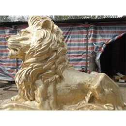 邵阳铸铜狮子雕塑生产商_世隆雕塑