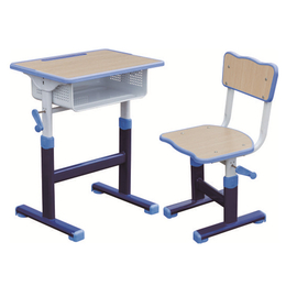 HL-A1928注塑包边手摇式升降课桌椅