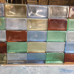 彩色实心玻璃砖 幕墙玻璃隔断砖