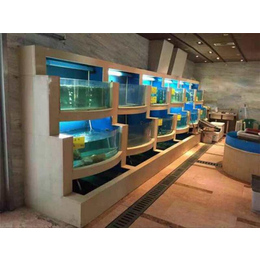 饭店鱼缸定做、杭州富春水族、济南饭店鱼缸定做