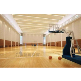 多功能篮球木地板、洛可风情运动地板(在线咨询)、篮球木地板