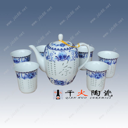 礼品瓷茶具批发订做 景德镇套装礼品茶具厂家