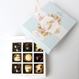 蓝色安妮巧克力礼盒9颗装恩乐诗礼品纯可可脂巧克力零食
