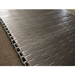 不锈钢冲孔链板-森喆金属厚板传送带-宁夏冲孔链板