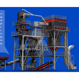 塔楼式VU砂石骨料系统干法制砂工艺 环保无粉尘外溢 缩略图