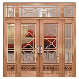 新余玻璃铜门|荣刚金属制品|玻璃铜门改装
