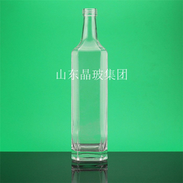 铜川玻璃酒瓶_白酒玻璃酒瓶500ml_山东晶玻