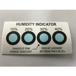 蓝色变粉色湿度卡|湿度卡| 捷而准包装公司(查看)