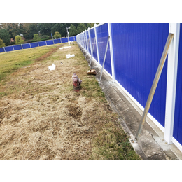 荆州市政工程pvc金属围挡 彩钢板PVC工地围墙施工道路围栏