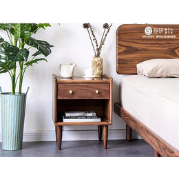 西安实木床品牌-实木床-静研家具