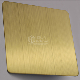 真空电镀钛金拉丝板 高比不锈钢拉丝钛金装饰板 拉丝钛金不锈钢
