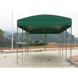 推拉雨棚安装价格-蓬发膜结构(在线咨询)-推拉雨棚