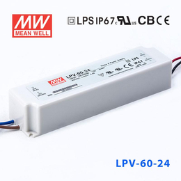 台湾明纬开关电源60W24V2.5A塑壳防水LED恒压缩略图