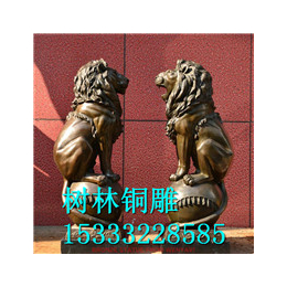艺都铜雕厂(图)-汇丰狮子铜雕-新疆铜雕狮子