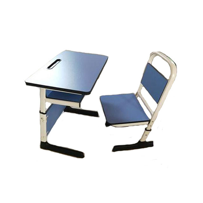 中小学单人C型单层套管升降课桌椅