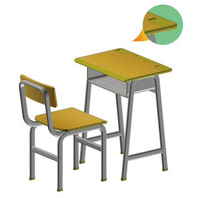 广式弯管多层板课桌椅
